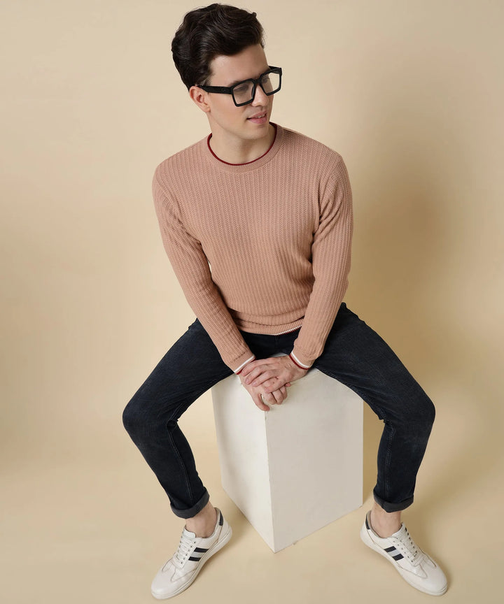 Fullsleeve Desert Rosewood Knit Tshirt Men - Vogue93