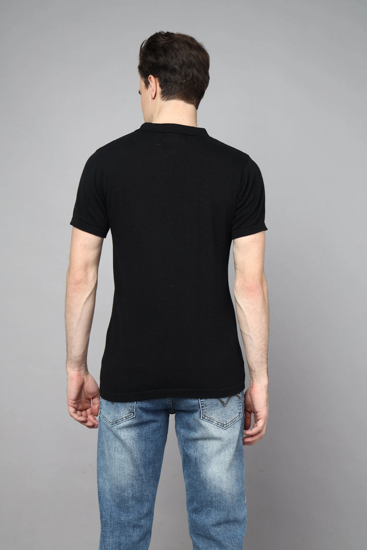 Mystic Shadow Half Sleeve Polo Collared Tshirt - Vogue93